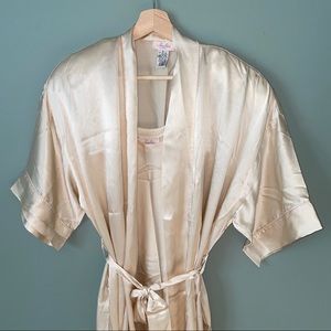 100% Silk Robe with Matching Nightgown